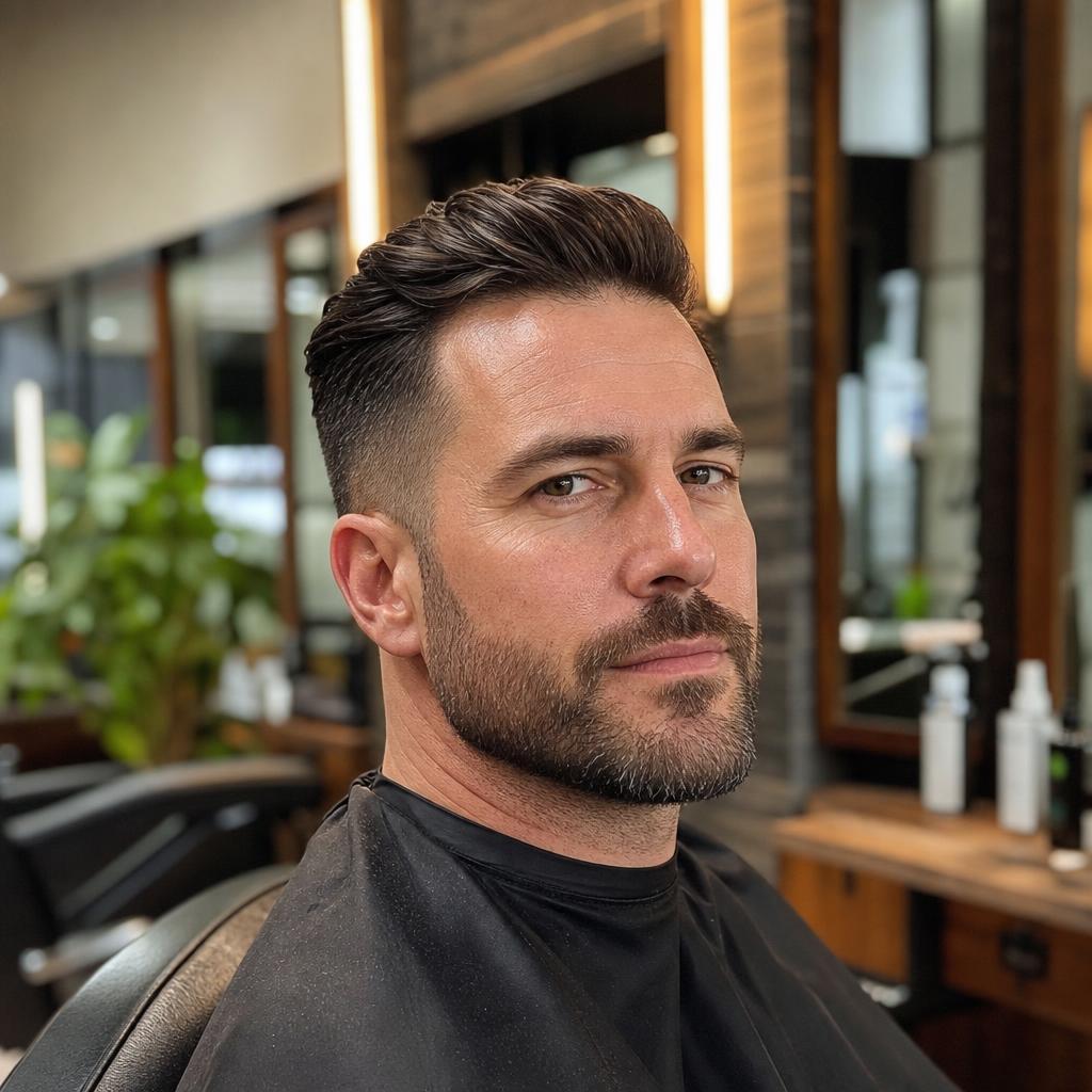 Precision clipper work at the styling chair