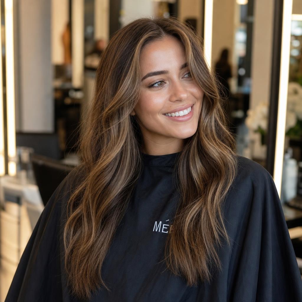 Defined curly blowout with volume